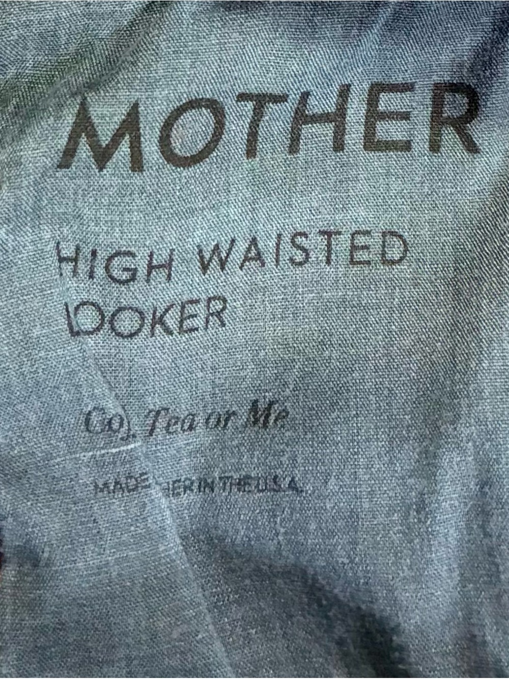 MOTHER High Waisted Looker Crop Jeans 25x23 Dark Wash Stretch Frayed Hem EUC - Picture 6 of 14